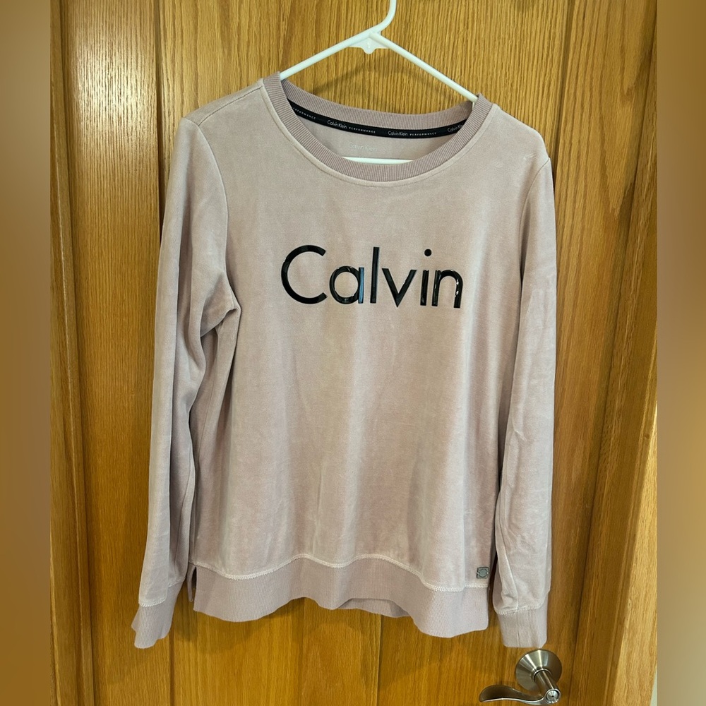 Calvin‎ Klein Performance Velvet Sweater L